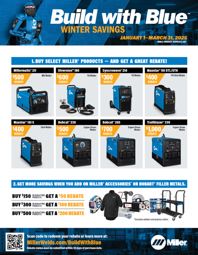 Build with Blue Winter Savings Promotion