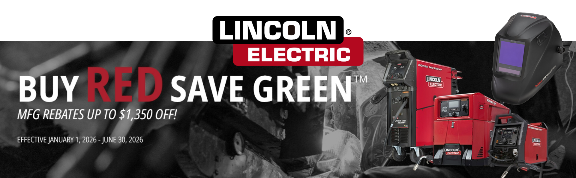 Lincoln Electric Rebates - Buy Red Save Green