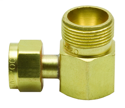 Tank Adapter Acetylene (MC) Cylinder Side CGA-200 to Regulator CGA-520 (B) xref:WES 305
