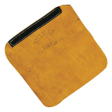 Neck Protector Leather  Bib for Welding Helmet Velcro Strap