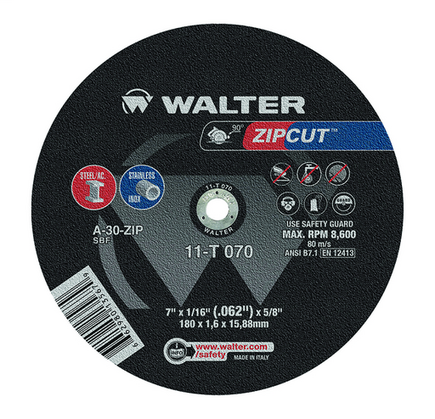 Walter Type 1 Zip Cut 7" x 1/16" 
