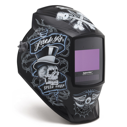 Miller Welding Helmet Digital Elite™ Lucky's Speed Shop 296766 (QR) Clearlight
