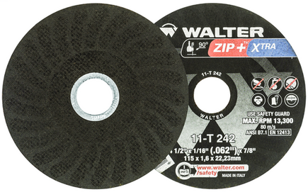 Walter Type 1 ZIP+XTRA™ Cut 4-1/2" x 1/16"