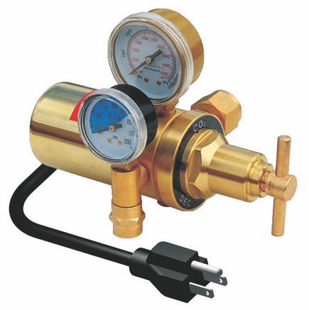 Profax Regulator Flowmeter Heated CO2  CGA 320 -110 Volts