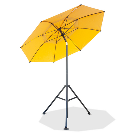 Flame-Resistant Industrial Umbrella and Stand Set