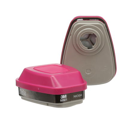 3M™ Organic Vapor Cartridge/Filter 60921, P100