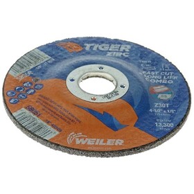 4-1/2" X 1/8 Cut-Grind Combo Wheel Tiger Zirc Type 27 Weiler