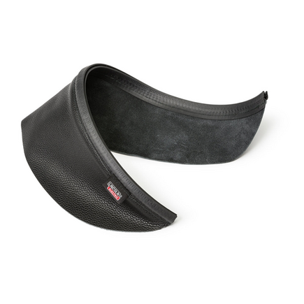 Grain Leather Helmet Bib w/ Press Fit Seal