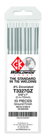 CK Tungsten 0.8% Zirconiated  1/8" X 7"