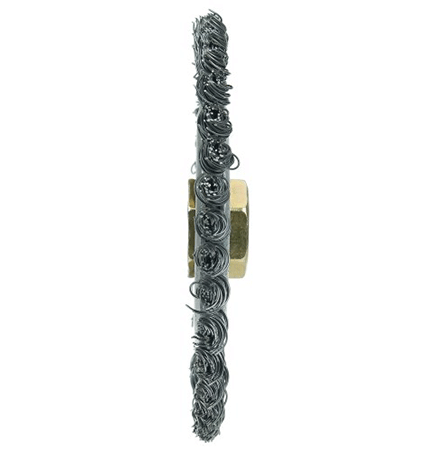 Roughneck Jr. 5" Stringer Bead Wire Wheel, .020" Steel Fill, 5/8"-11 UNC Nut