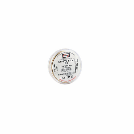 SAFETY-SILV® 45 High Silver Brazing Alloy 1/16 in, 1 x 1toz Cup