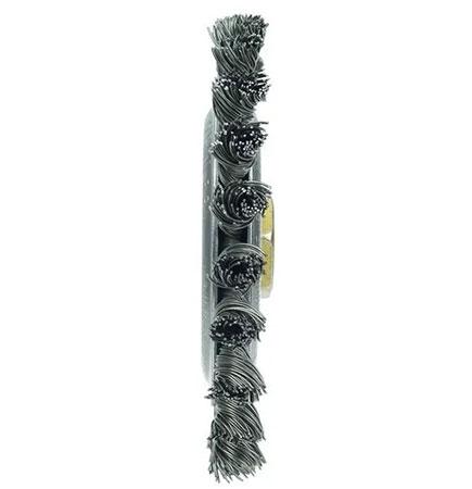 6" Stringer Bead Wire .023 Filler Pass Wire Wheel Carbon Steel (5/8-11 Threaded A.H.) Weiler