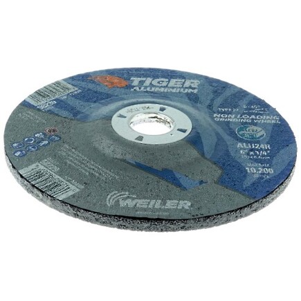 6" x 1/4 Grinding Wheel Tiger Aluminum Type 27 Weiler 6" x 1/4 Grinding Wheel Tiger Aluminum Type 27 Weiler
