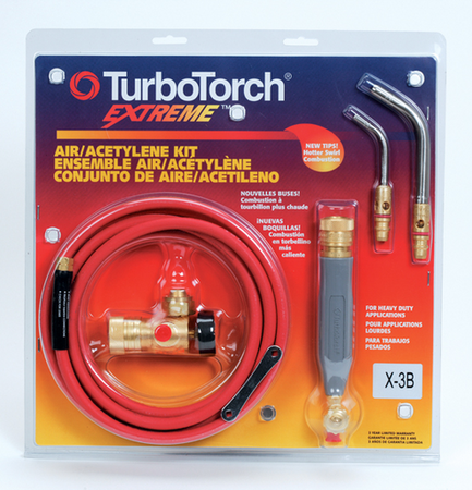 TurboTorch® EXTREME ® Standard Torch Kits, X-3B PLUMB & REFRIG KIT, Air Acetylene
