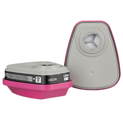3M™ Organic Vapor Cartridge/Filter 60921, P100