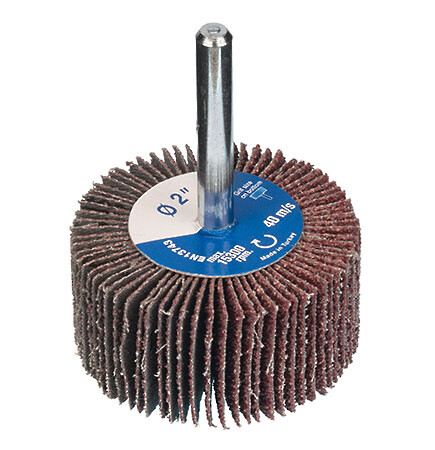 A-PRIME Flap Wheel 2-1/2 x 1/2 x 1/4 Aluminum Oxide 60 grit Long Life