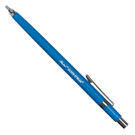 Silver-Streak Metal Marker Blue with Refills