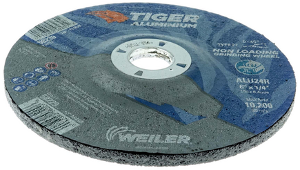 6" x 1/4 Grinding Wheel Tiger Aluminum Type 27 Weiler 6" x 1/4 Grinding Wheel Tiger Aluminum Type 27 Weiler