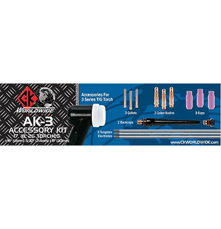 AK-3 Accessory Kit For 3 Series Torches 1/16", 3/32", 1/8"