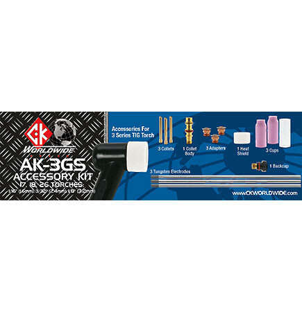 AK-3GS Gas Saver Accessory Kit For 3 Series Torches 1/16", 3/32", 1/8"