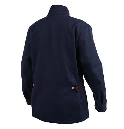 AngelFire® Women's FR Cotton Welding Jacket, Navy & Black Xtra Small