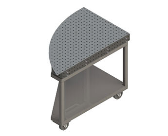 APT Modular Side Cart fits Right Front or Left Rear on COBOT-10iA and COBOT-10iA/L