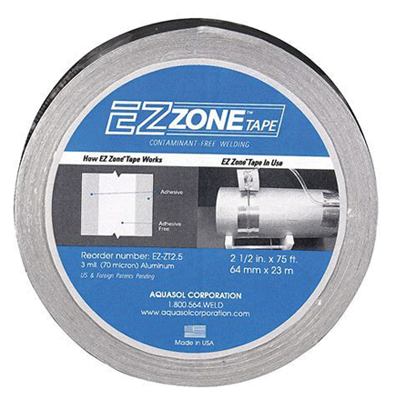 Aquasol EZ-ZT2.5 EZ-Zone Tape 2 1/2 inch x 75 feet with a 1 inch Wide Adhesive Free Zone Width