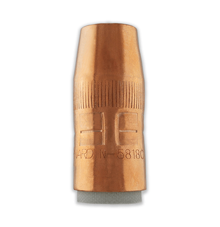 Bernard® Nozzle Center Fire 5/8 x 1/ 8 Recess Copper