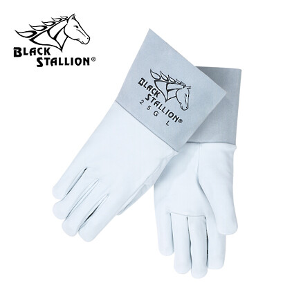 Black Stallion Grain Goatskin TIG Welding Gloves Size Small