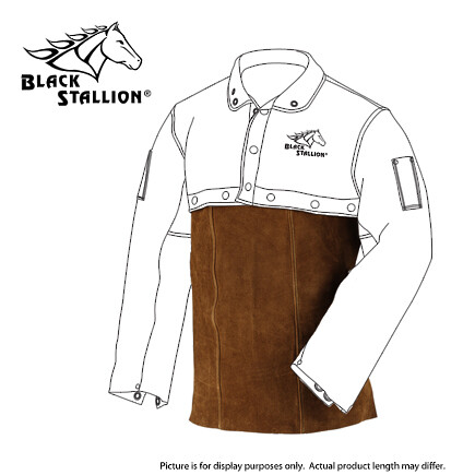 Side Split Cowhide Leather 20 inch Welding Bib, 22" x 20"