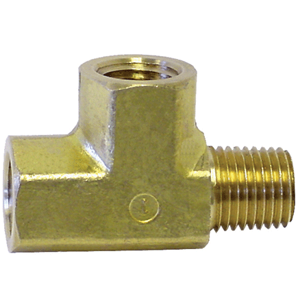 Brass Street Tee 1/4" FNPT (2) X 1/4" MNPT 