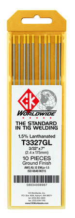 CK Tungsten 2% Lanthanated Tungsten 3/32 x 7