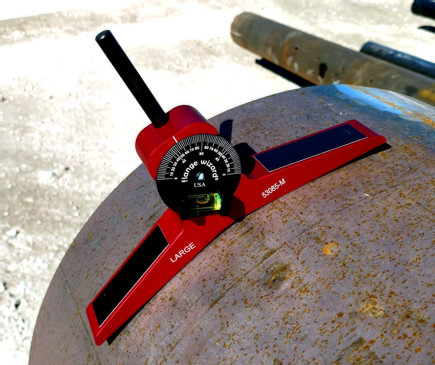 Magnetic Centering Head w/Vial for 12" and Larger Pipe
