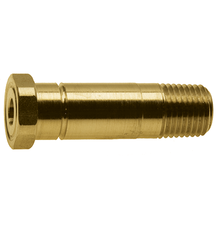 CGA-320 Regulator Nipple Carbon Dioxide 1/4" NPT x 2-1/2" Long