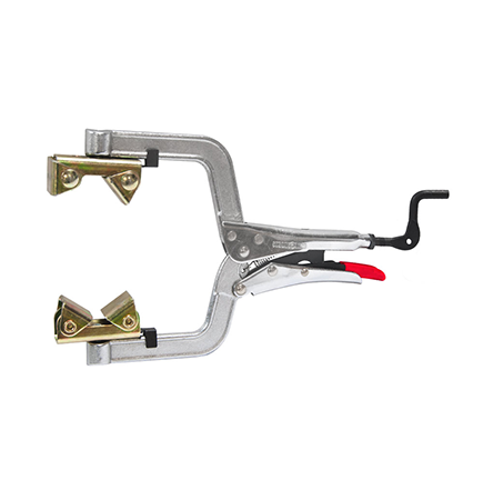 Clamping Pipe Pliers 11" Fixed Top & Bottom Pad