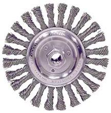 6" Stringer Bead Wire .023 Filler Pass Wire Wheel Carbon Steel (5/8-11 Threaded A.H.) Weiler