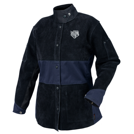 AngelFire® Women's Hybrid Welding Jacket, Navy & Black MEDIUM