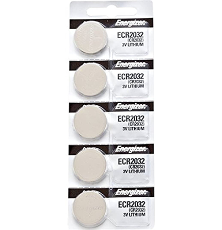 Energizer CR2032 Lithium 3v Batteries 5/Pack