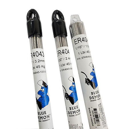 ER4043 Aluminum Tig Rod 1/16" x 36" x 1 lb tube