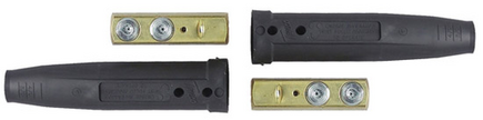 Tweco® 2-MPC-1 Cable Connector, Male Half (1/0-2/0-3/0) 2 Male Per Pack Sold by each Piece