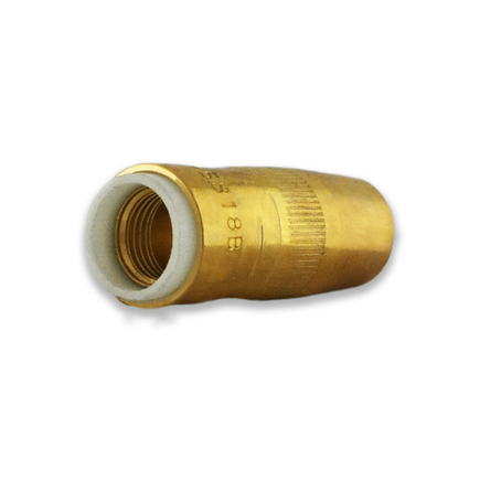 Bernard® Nozzle Small Center Fire 5/8 x 1/ 8 Recess Brass