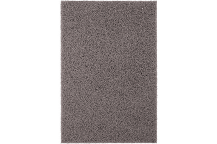 PFERD POLIVLIES® Hand Pad, 6" x 9, Grey, 400 Grit, Ultra Fine, Silicon carbide
