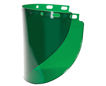 Fibre-Metal® Faceshield Dark Green 8" X 16 1/2" X .06"