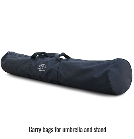 Flame-Resistant Industrial Umbrella and Stand Set