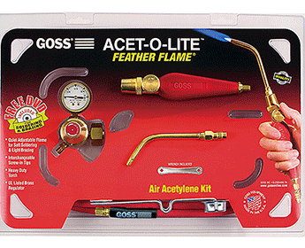 Goss Air Acetylene Kit with Screw in Tip BA-3 w/B Tank Regulator