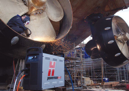 Hypertherm Powermax125 System with 25 ft 85° hand torch