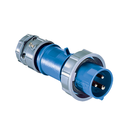 IEC Plug 250 Volt Pin & Sleeve 1 Phase 20 Amp 2 Pole 3 Wire