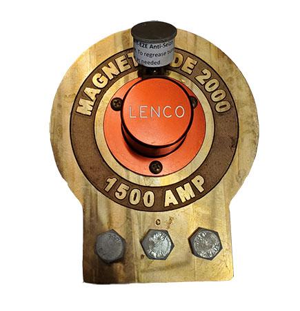 Lenco 1500 amp Magnetic Ground Clamp with Bolt on Cable Connections