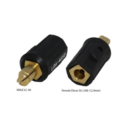 Lenco One Piece Adapter (LC-40 Male to Dinse LDC-50 Female)
