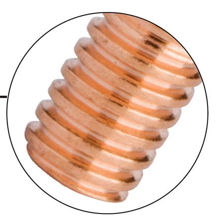 Lincoln COPPER PLUS® Tapered Contact Tip 5/64" (2.0mm) 350 amp